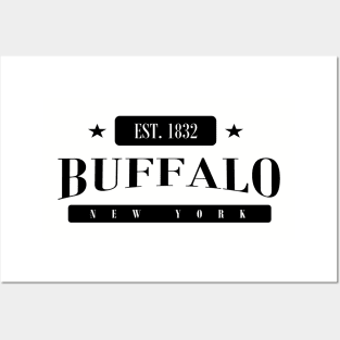 Buffalo Est. 1832 (Standard Black) Posters and Art